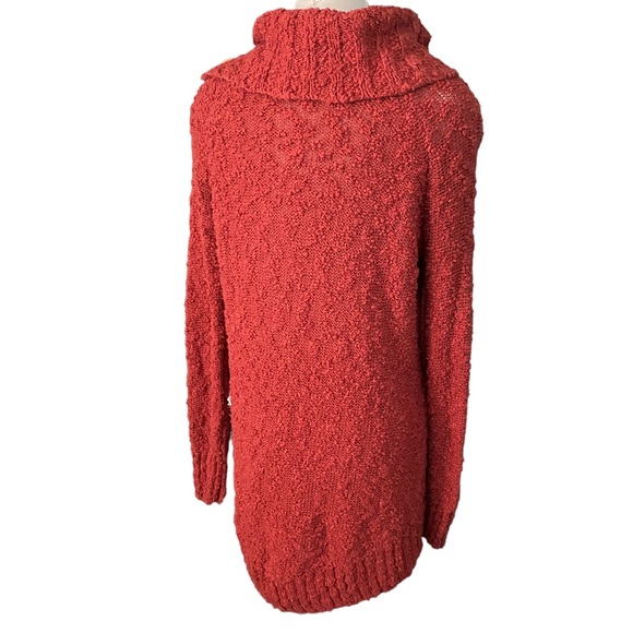 Anthro x Moth orange knit sweater top med - Picture 3 of 6